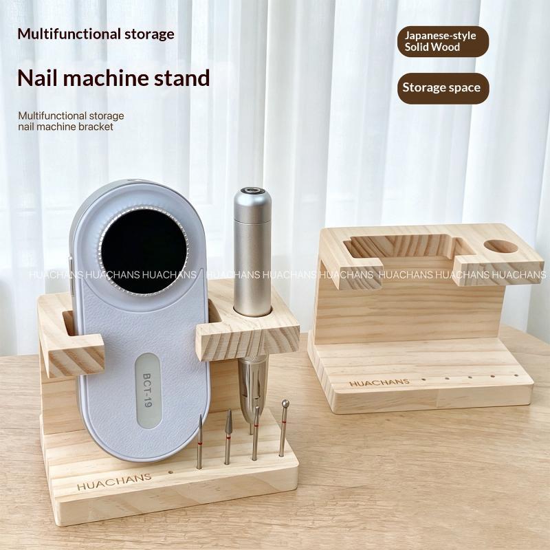 Nail Drill Machine - 1 unidad Soporte de madera para