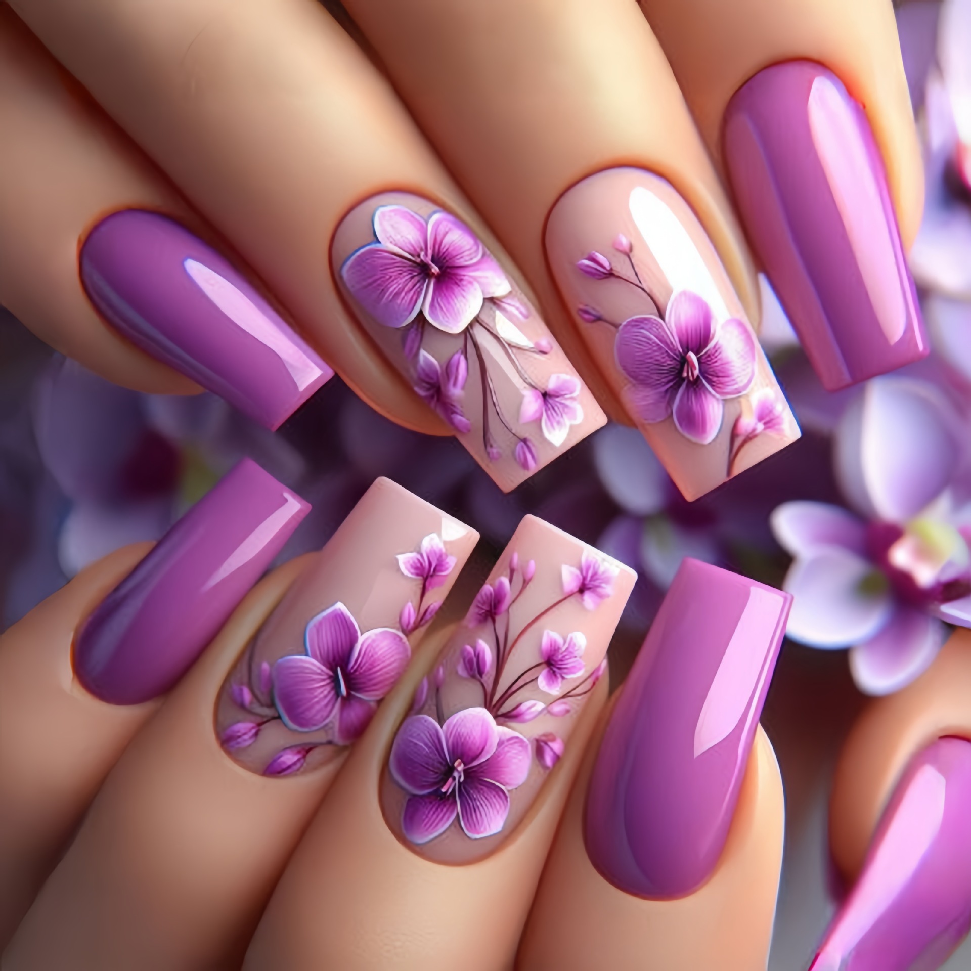 24 unids/set de uñas postizas  - Nail Art Press On reseña y precio