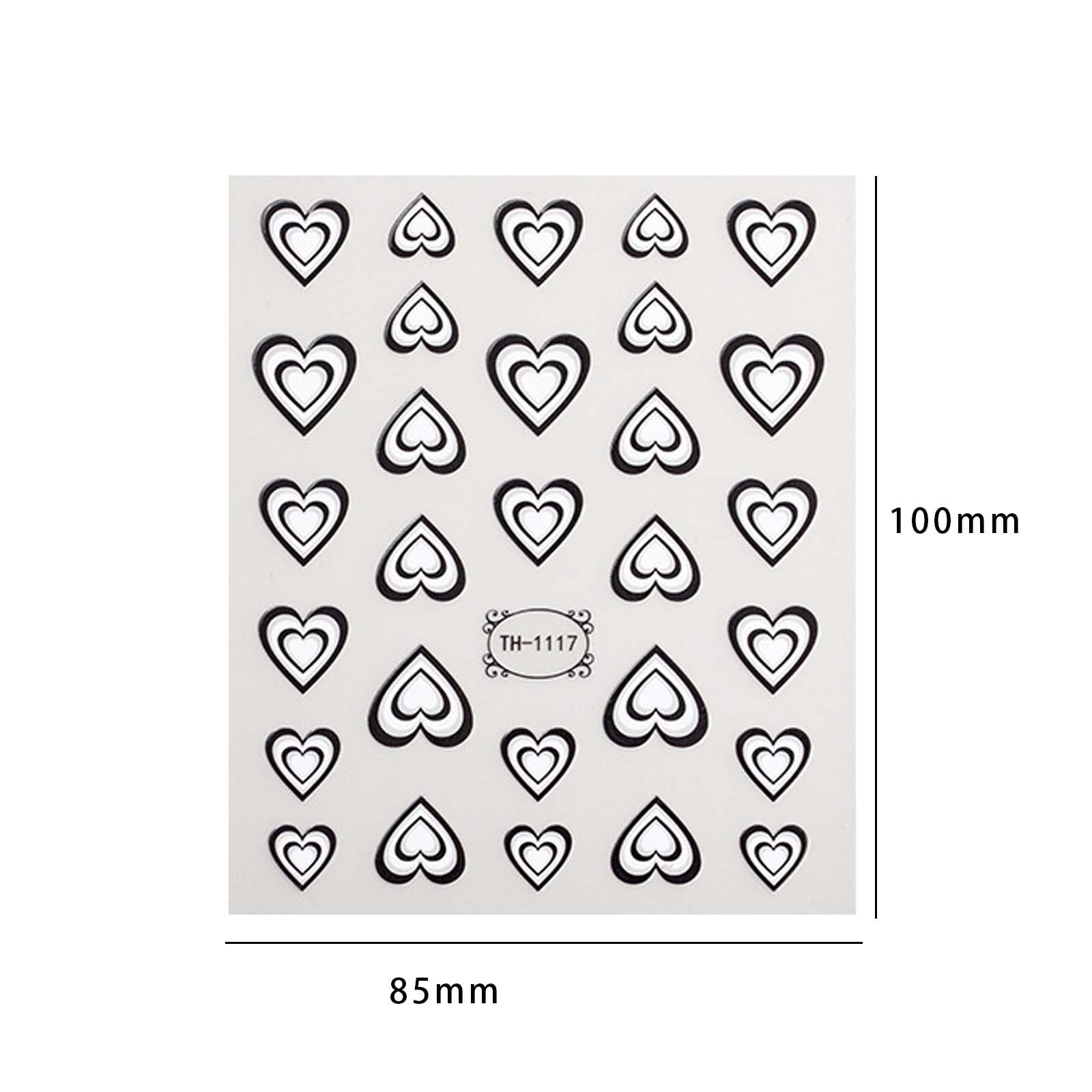 Pegatinas 3D con forma de cora - Nail Art Valentines Day reseña y precio