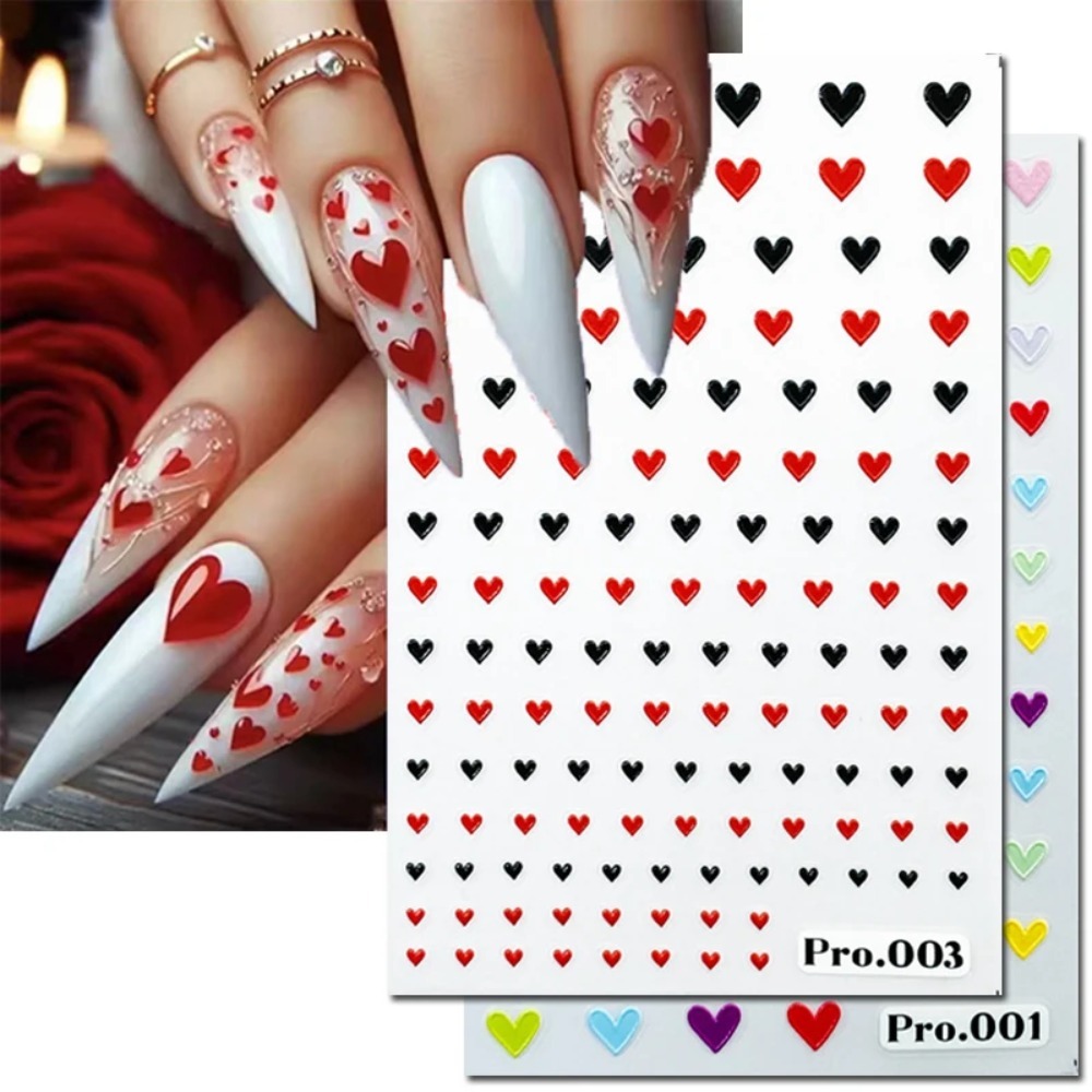 Pegatinas 5D en relieve para d - Nail Art Valentines Day reseña y precio