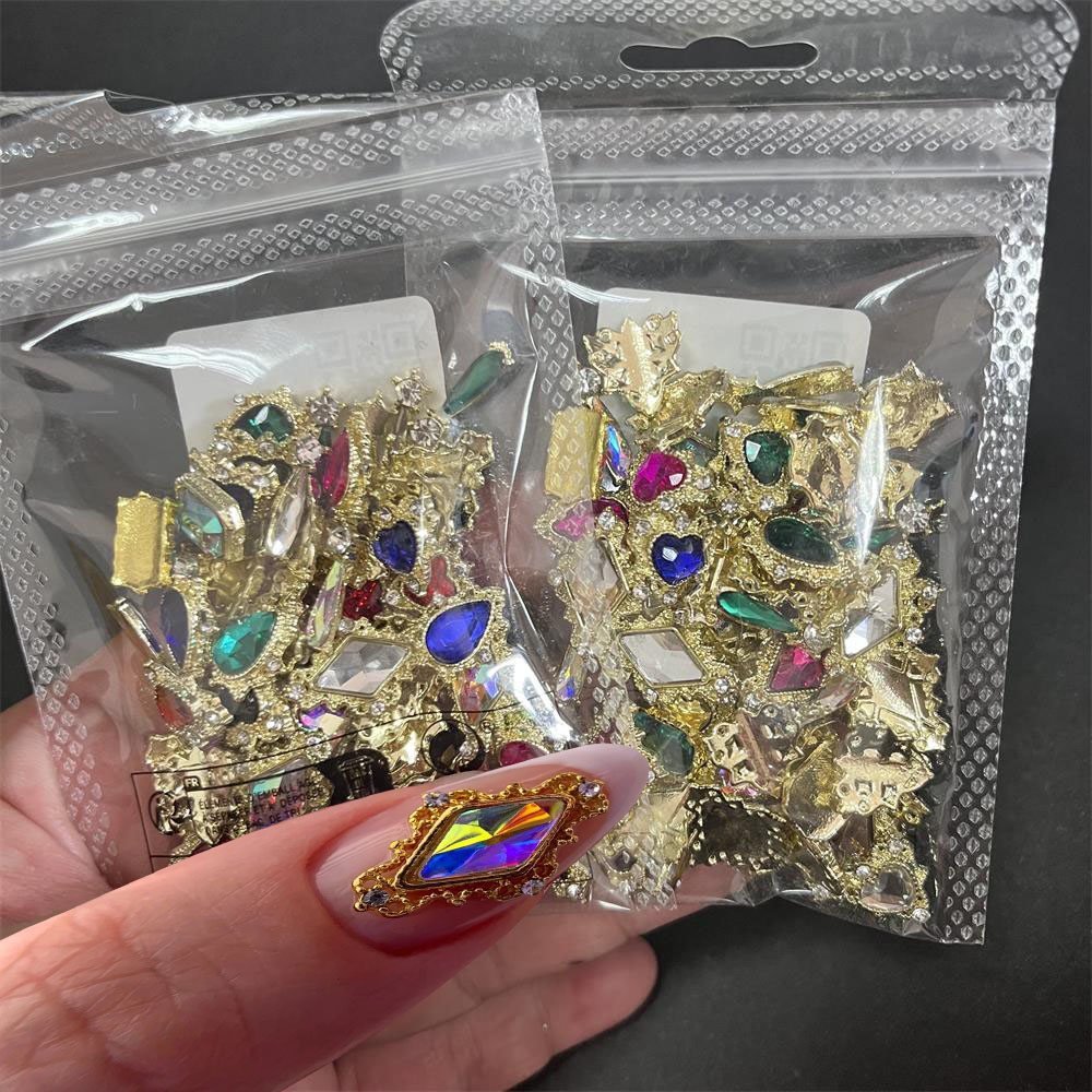 60 uds mezcla de diamantes de  - Nail Art Valentines Day reseña y precio