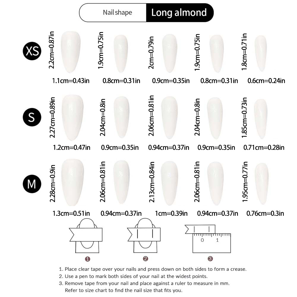10 unidades de uñas postizas p - Nail Art Press On reseña y precio