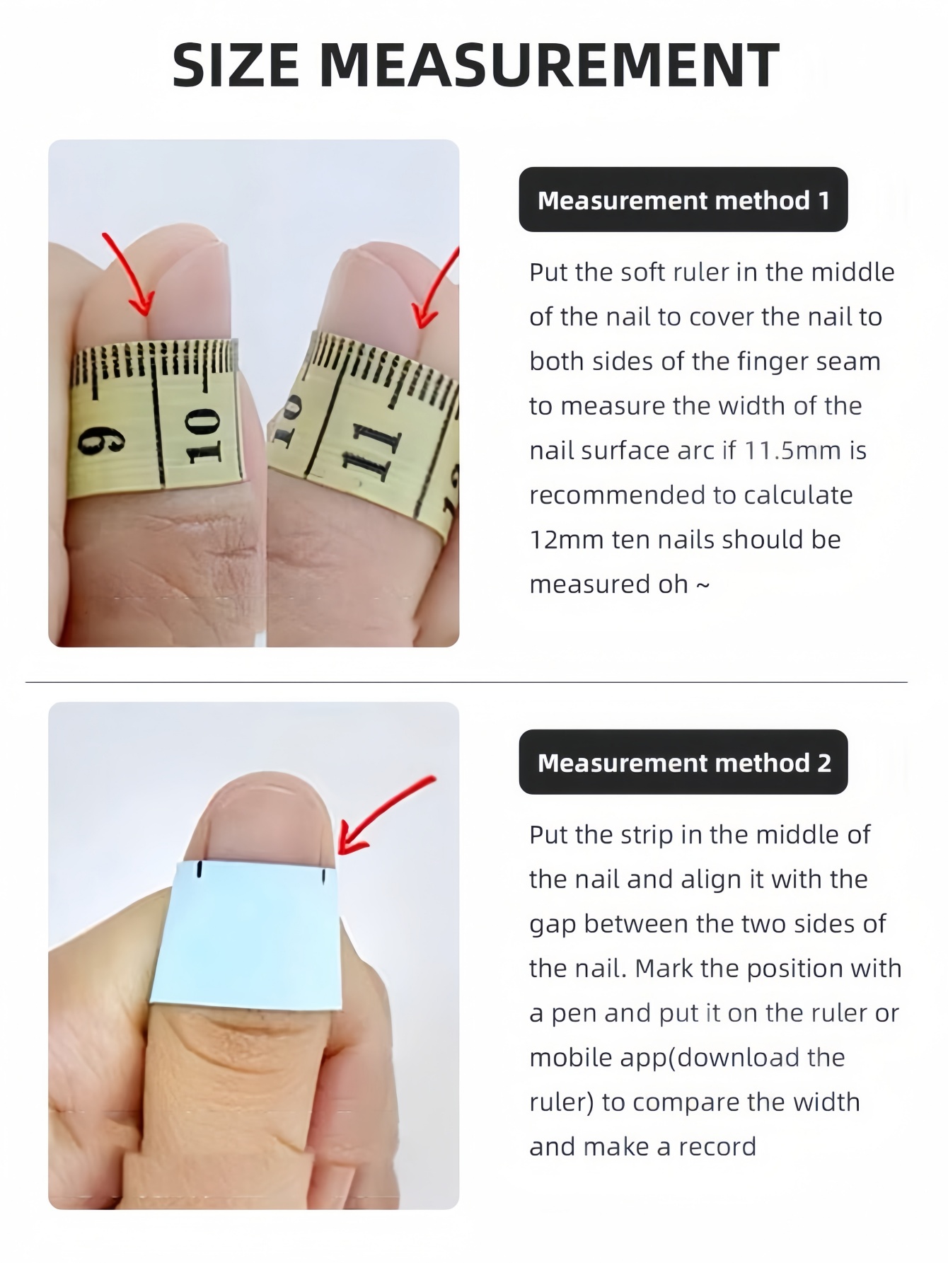 Set de 10 uñas postizas reutil - Nail Art Press On reseña y precio