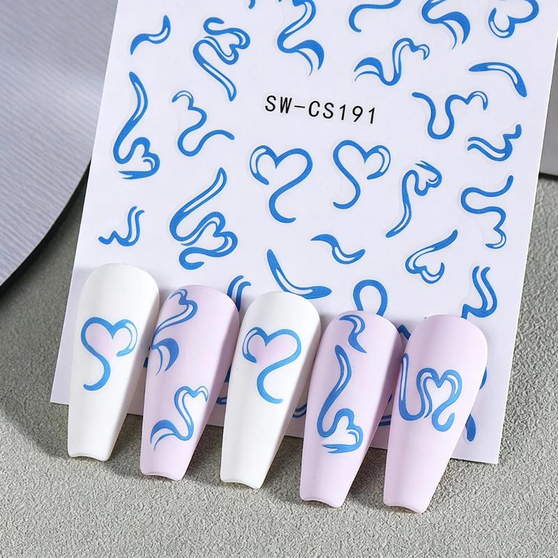 2 Hojas de Adhesivos para Uñas - Nail Art Valentines Day reseña y precio