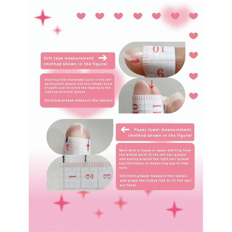 10 piezas de uñas postizas ros - Nail Art Pink reseña y precio
