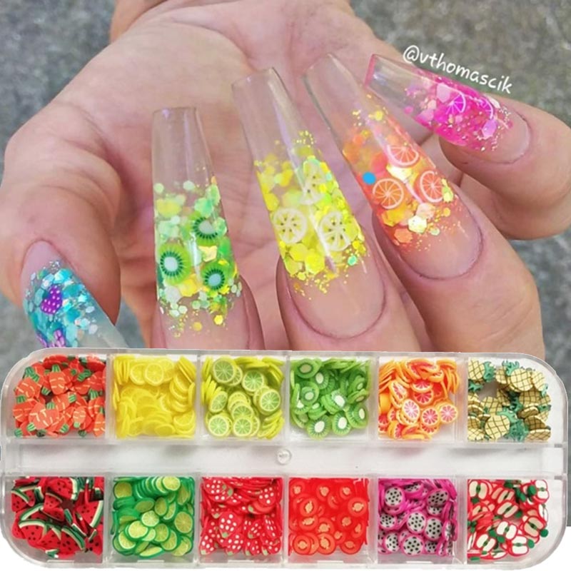 1000pc-240Pc rodajas de fruta  - Nail Art Valentines Day reseña y precio